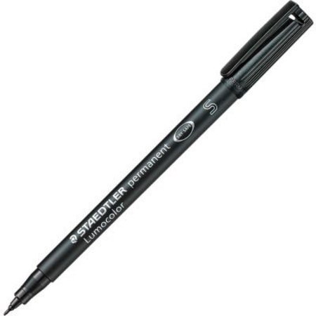 STAEDTLER, INC C/O SP RICHARDS Staedtler® Lumocolor Permanent Universal Pen, Super Fine, Black Ink, 10/Box 3139